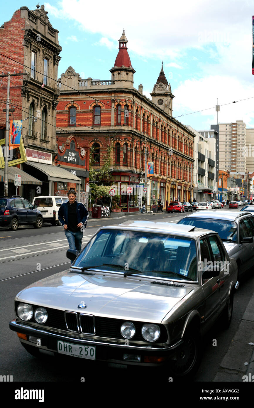 The classic architecture in Brunswick st Melbourne Australia Stock Photo