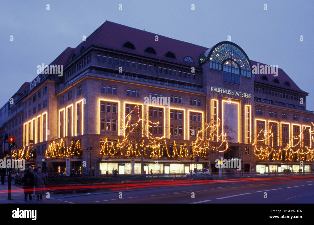 Berlin. KaDeWe. Kaufhaus des Westens at Christmas time Stock Photo