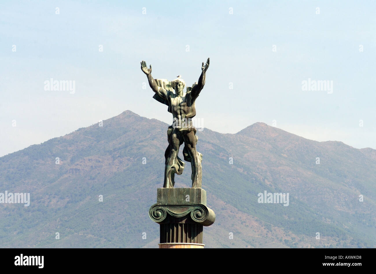 La Victoria or Victory (also known as the Levante Statue) overlooking