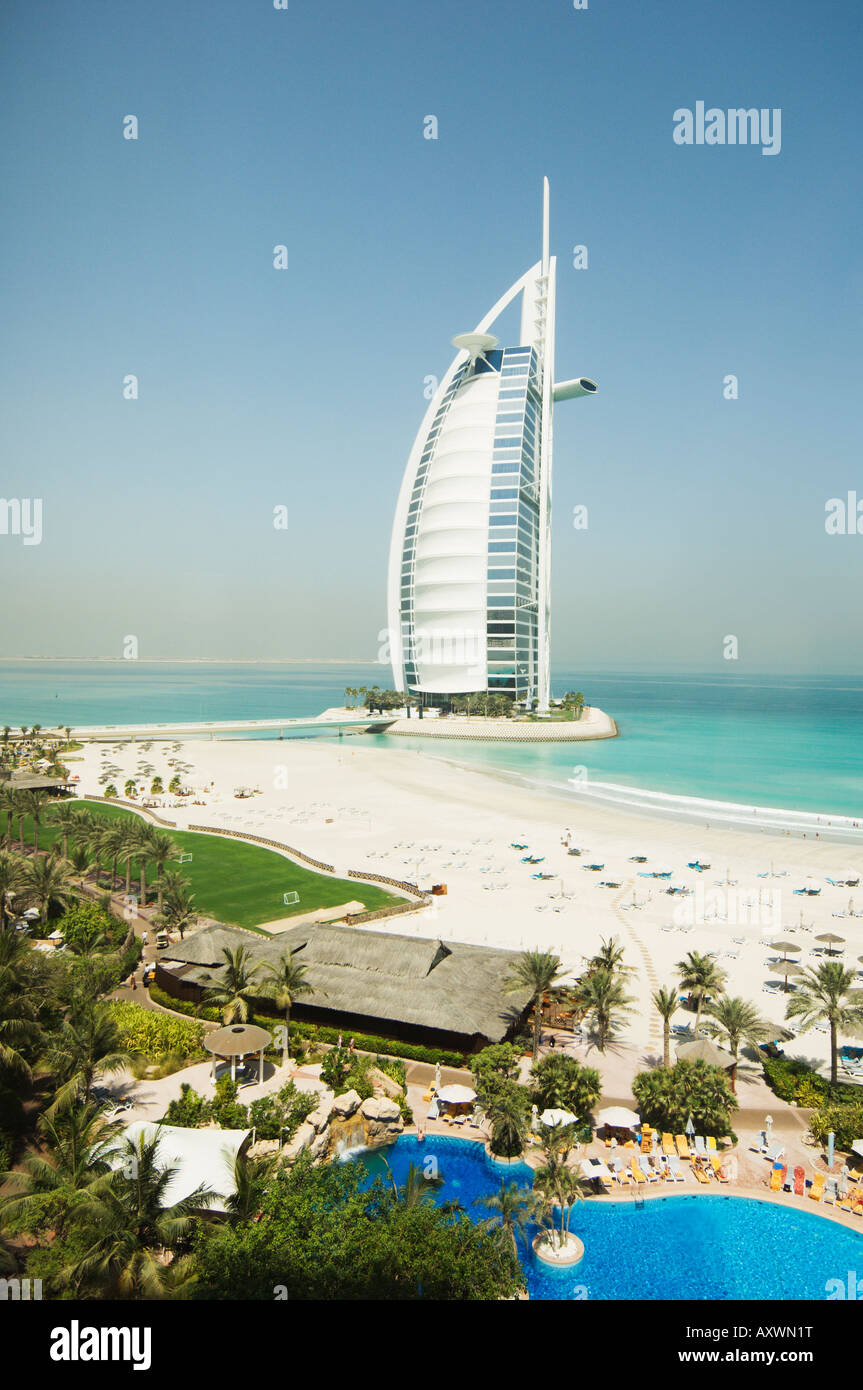 Burj Al Arab Hotel, Dubai, United Arab Emirates, Middle East Stock Photo