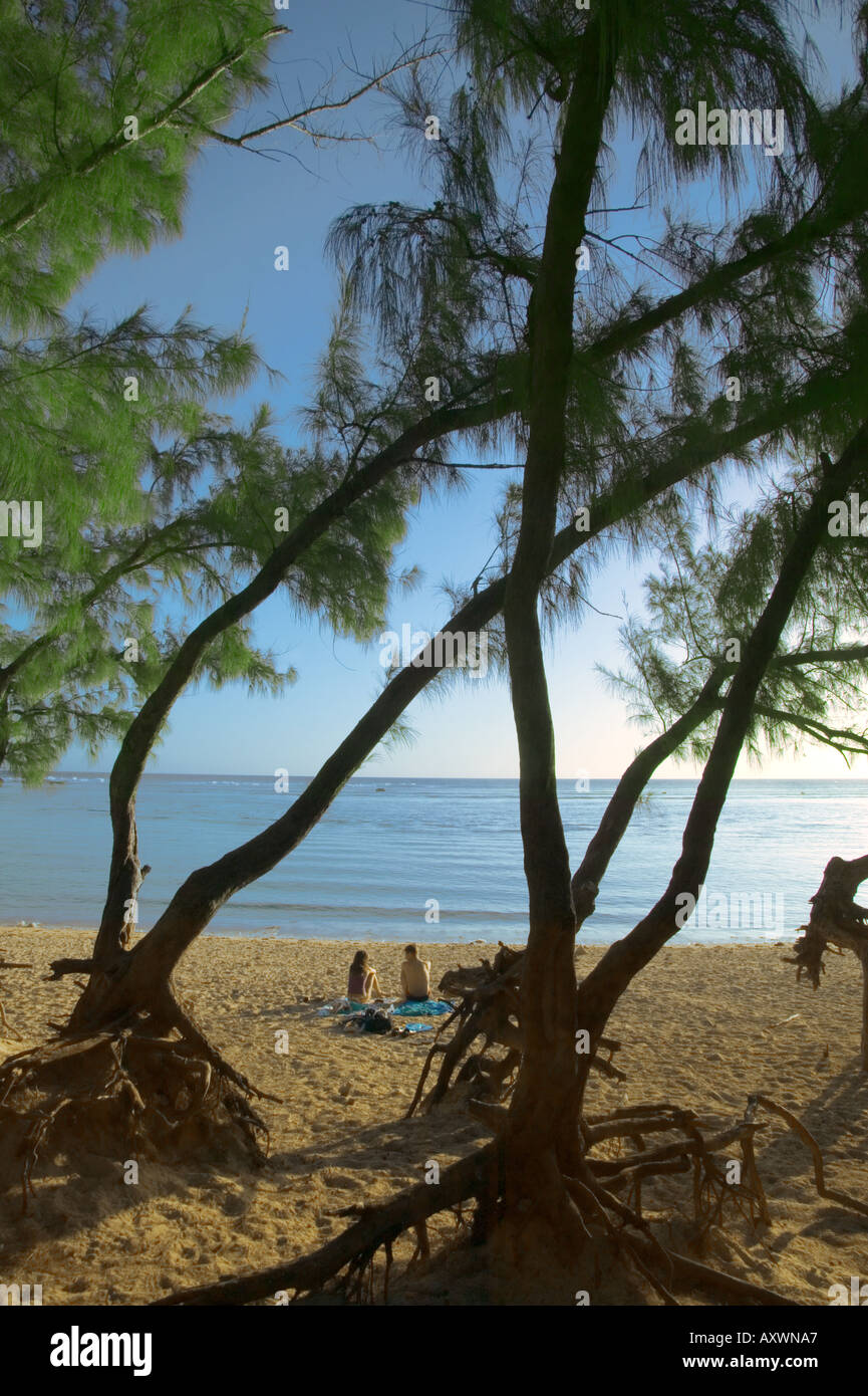 Beach of Etang Salé in Reunion island Stock Photo Alamy