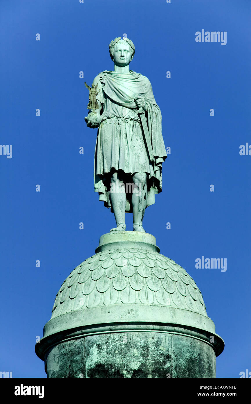 France - Napoleon Statue On Vendôme Column At Paris Stock Photo - Alamy