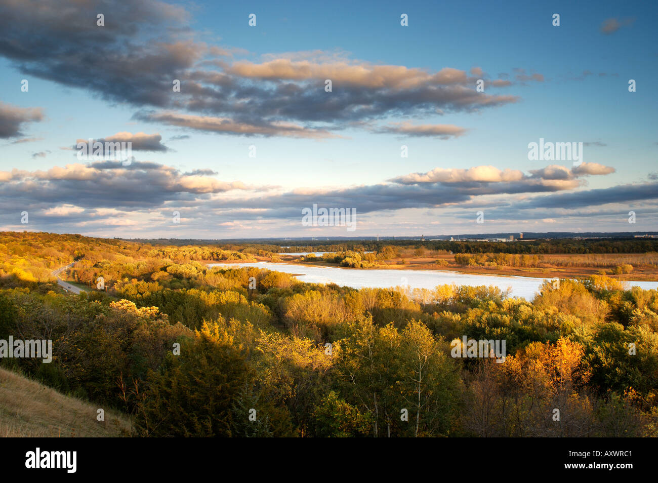 Sunset over Rice Lake Minnesota Valley National Wildlife Refuge