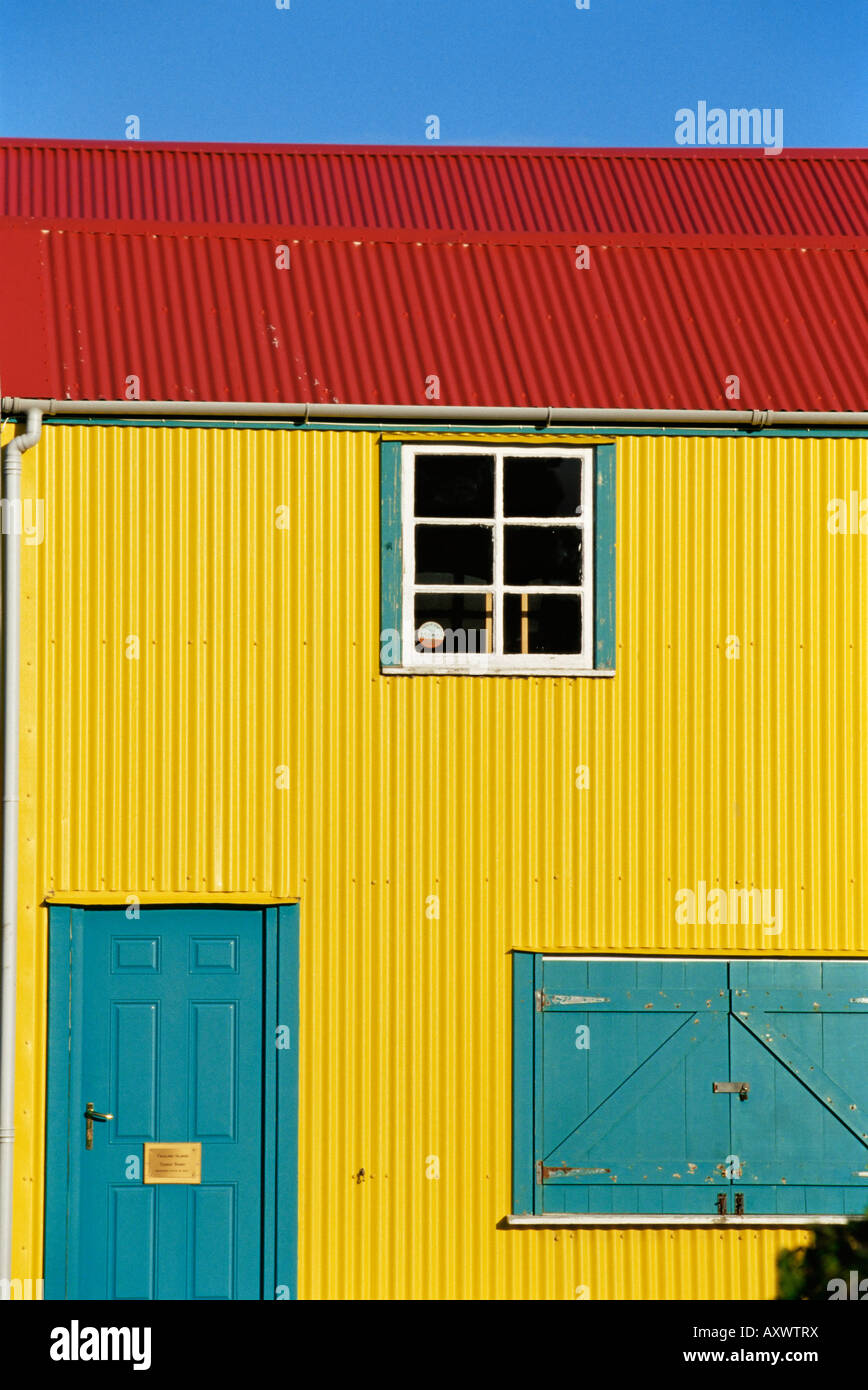 Colourful traditional house, Stanley, East Falkland, Falkland Islands, South Atlantic, South America Stock Photo