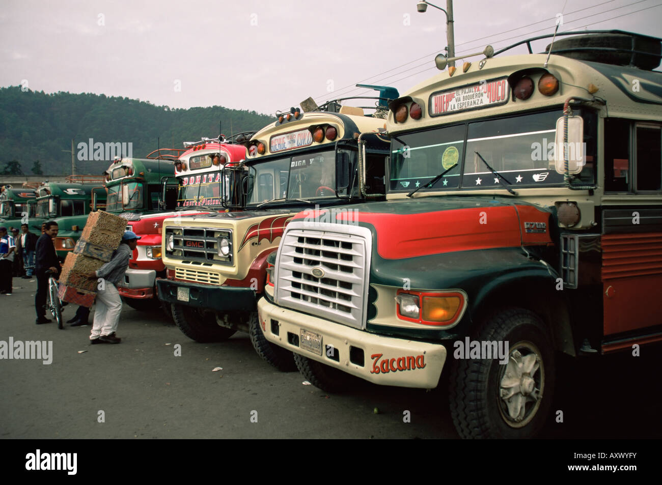 Local transportation, Huehuetenango, Guatemala, Central America Stock Photo