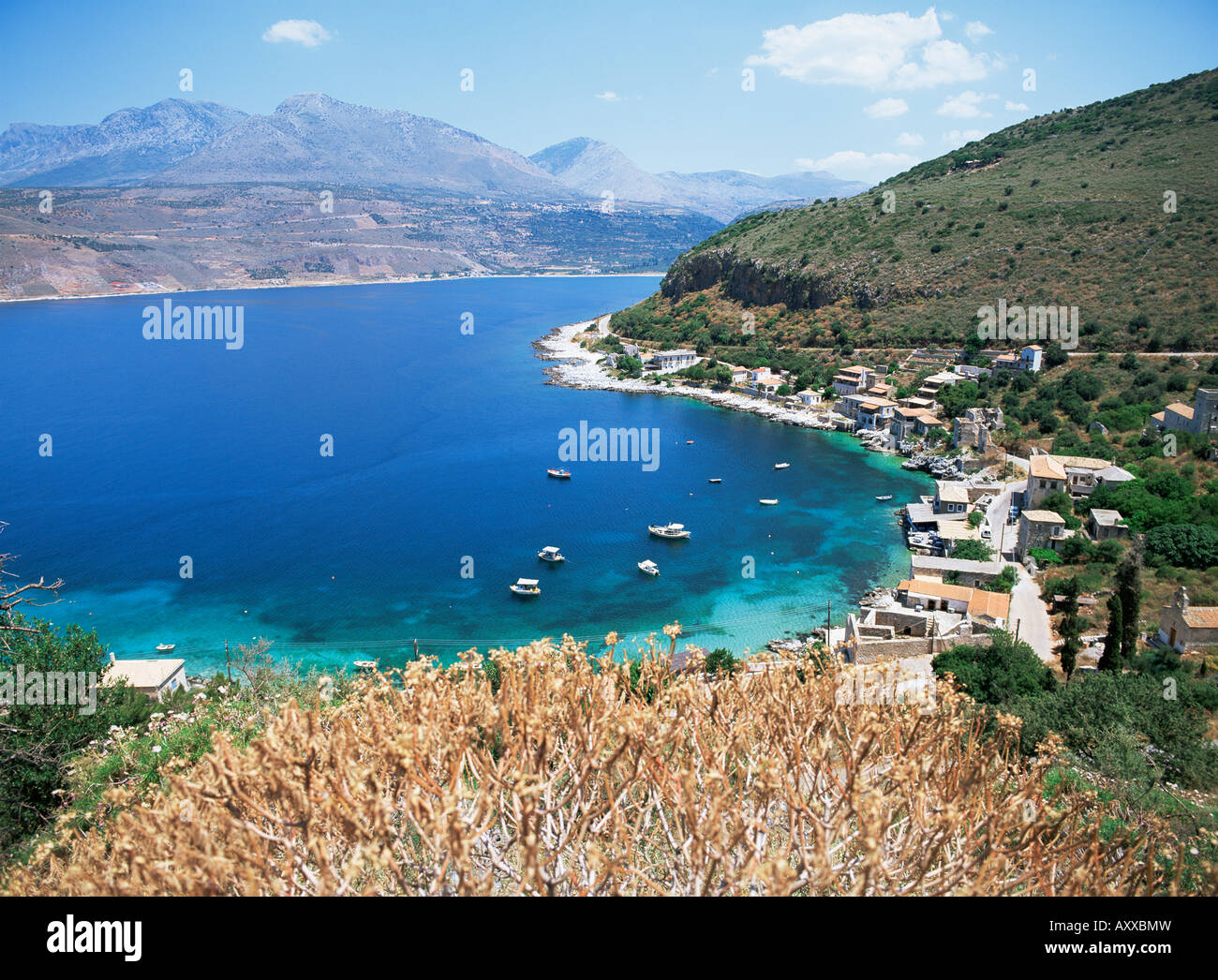 Kardamyli (Kardhamyli), Peloponnese, Greece, Europe Stock Photo