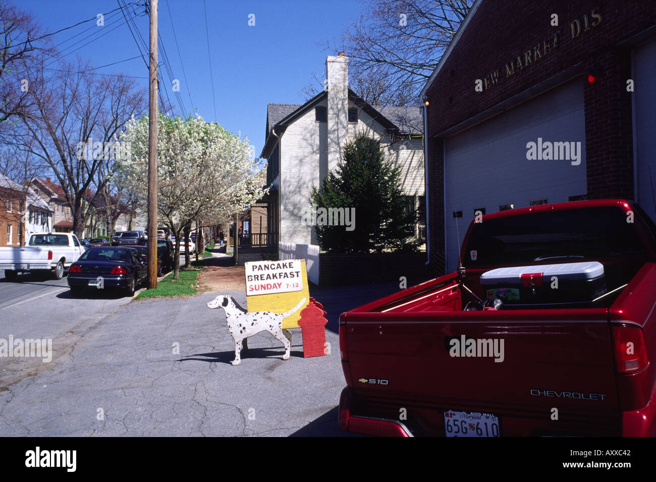 Historic New Market Maryland USA 1793 conservation township famous for
