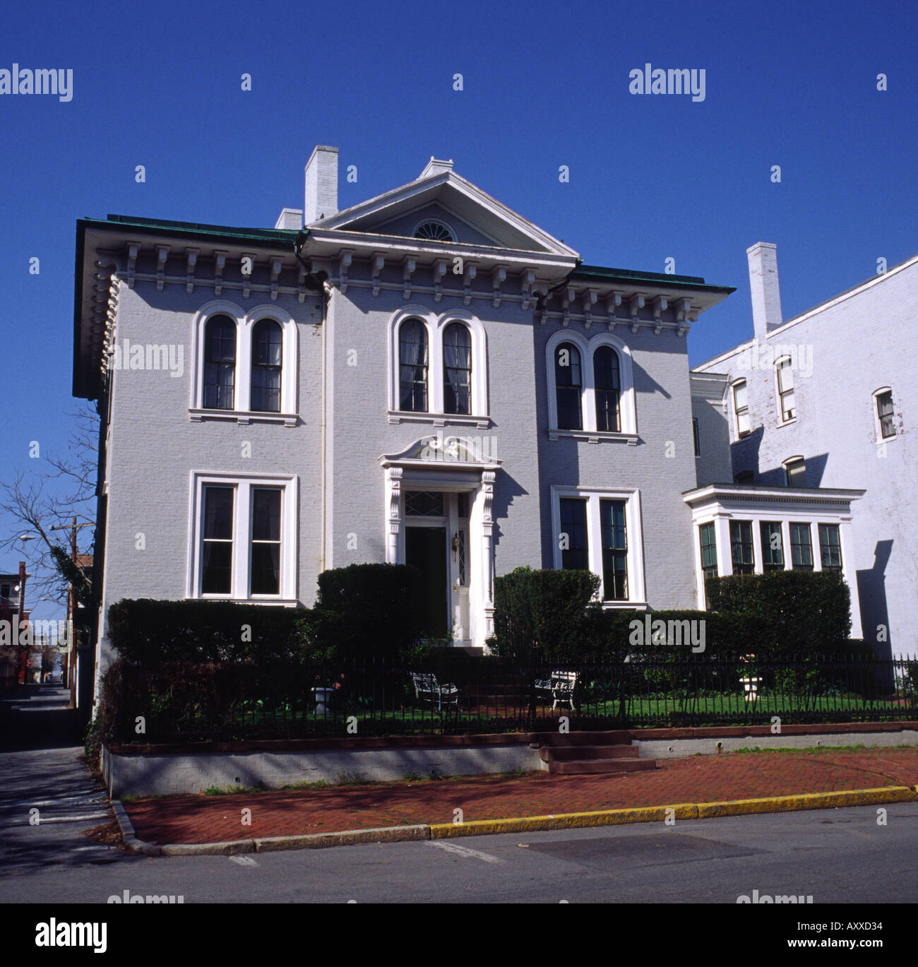 Typical downtown house in Frederick Maryland USA Stock Photo Alamy