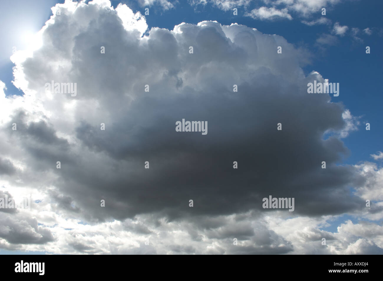 Large Cloud and Blue Sky Stock Photo