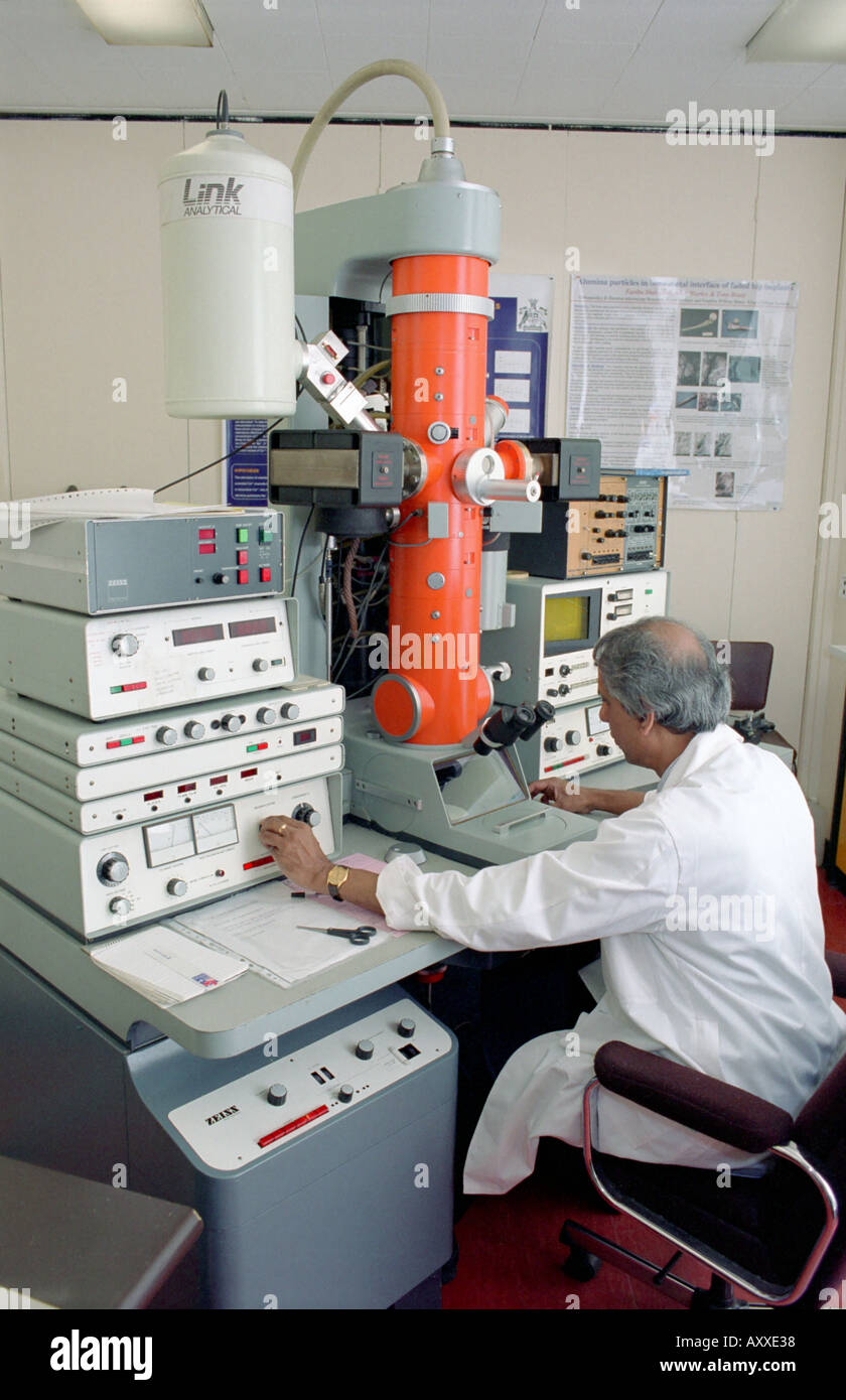 Laboratory Electron Microscope Stock Photo