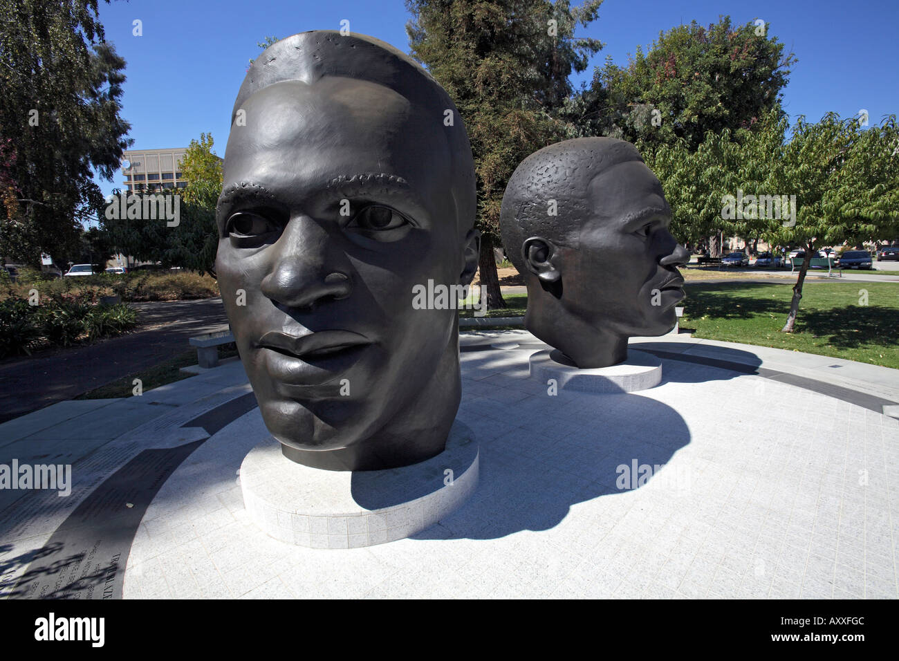 Mack and Jackie Robinson Memorial Pasadena California Stock Photo Alamy