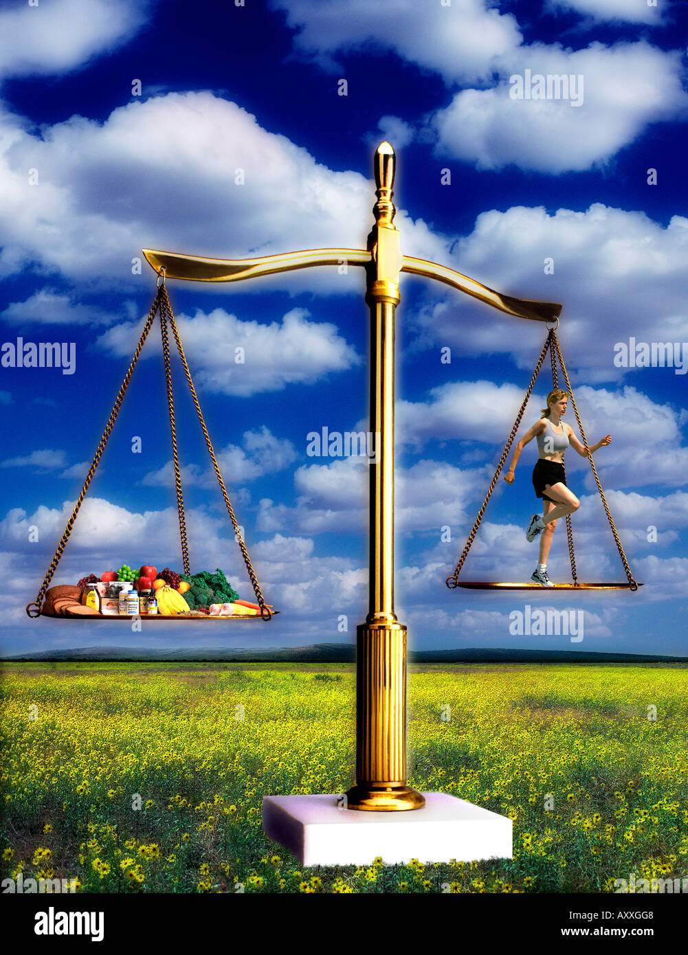 Healthy Balance Stock Photo