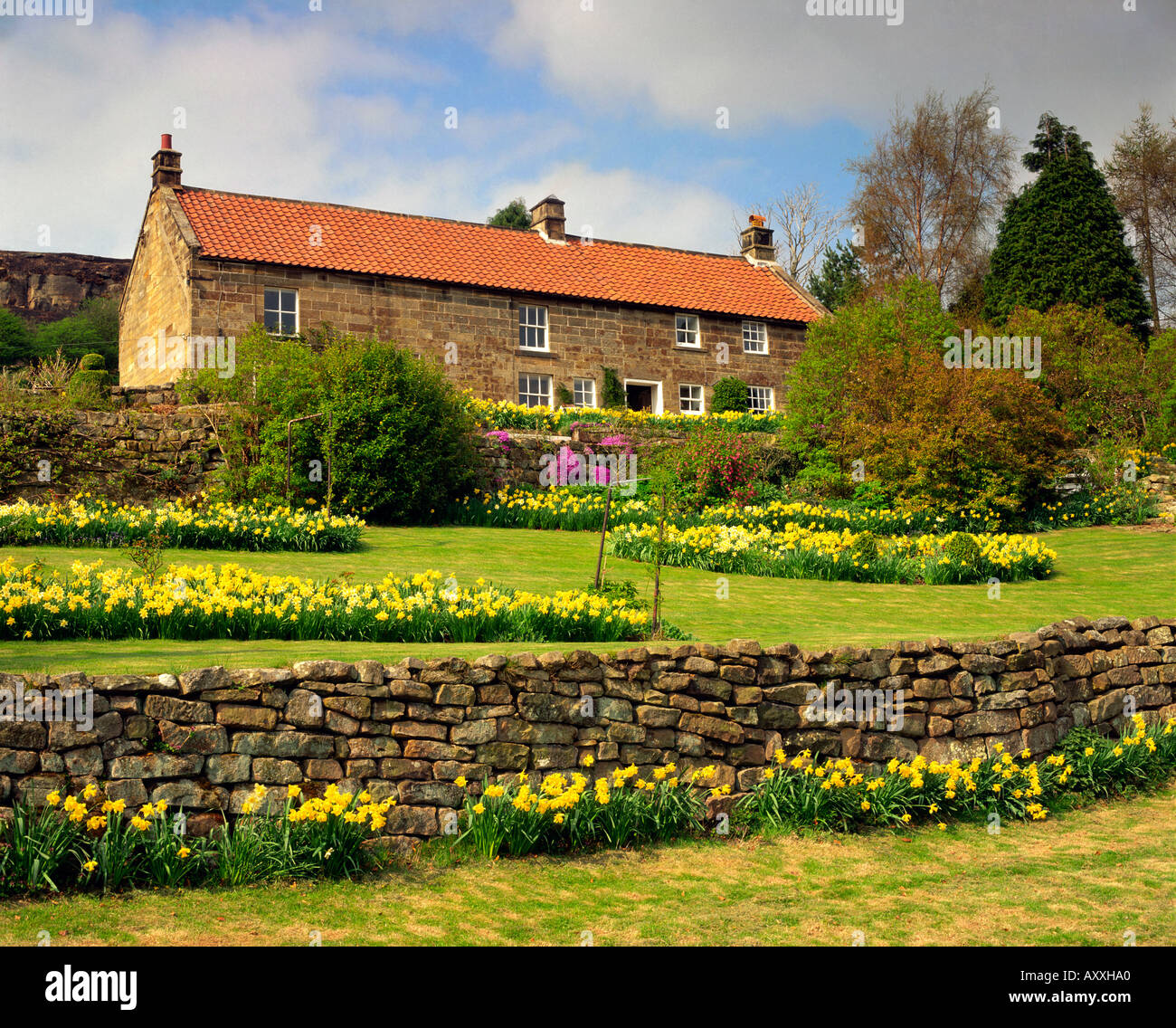 Rock Head Cottage In Glaisdale In The Yorkshire Moors Stock Photo