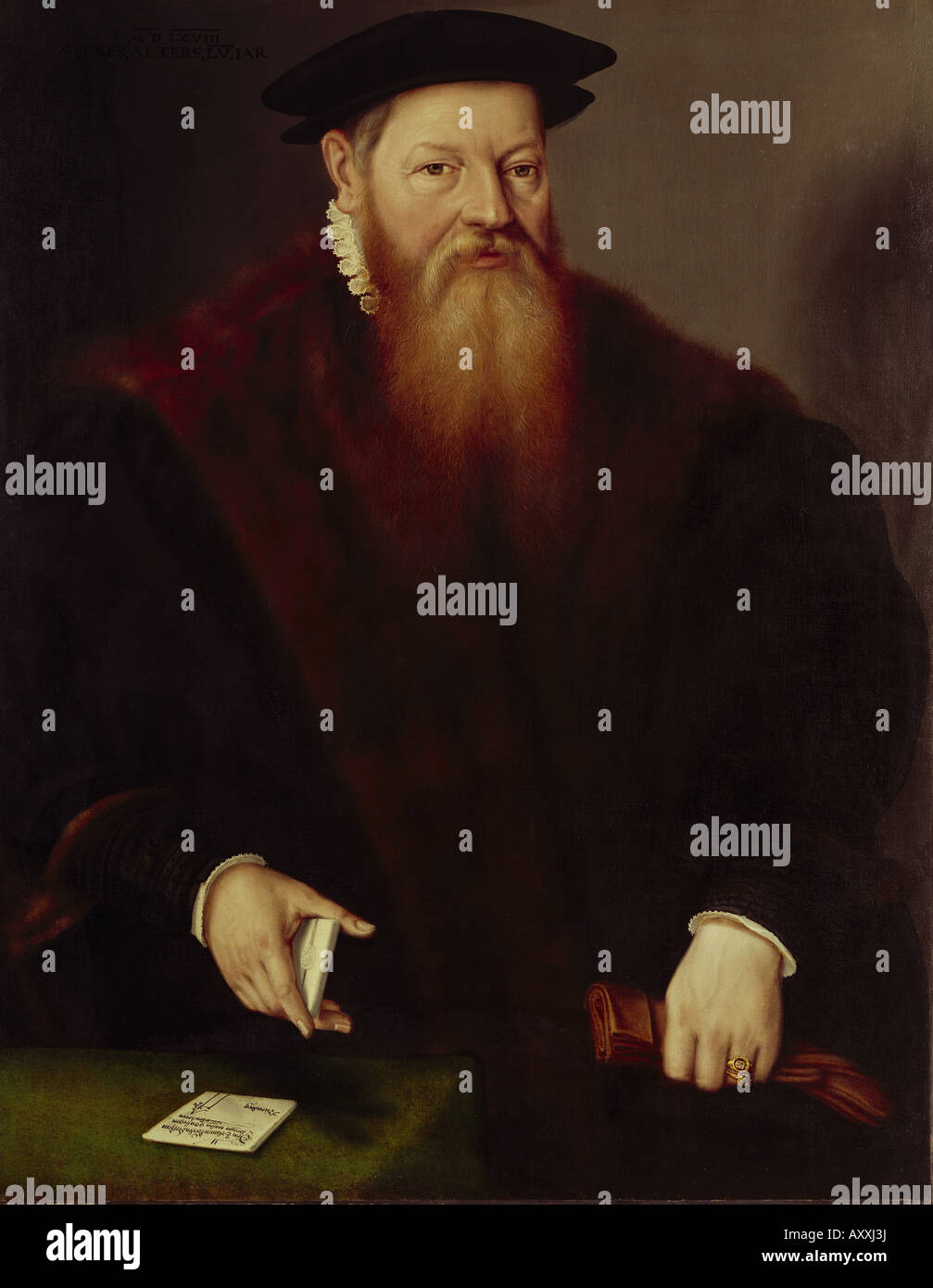 Praun, Stephan II (1515 1578), German merchant, half length, painting