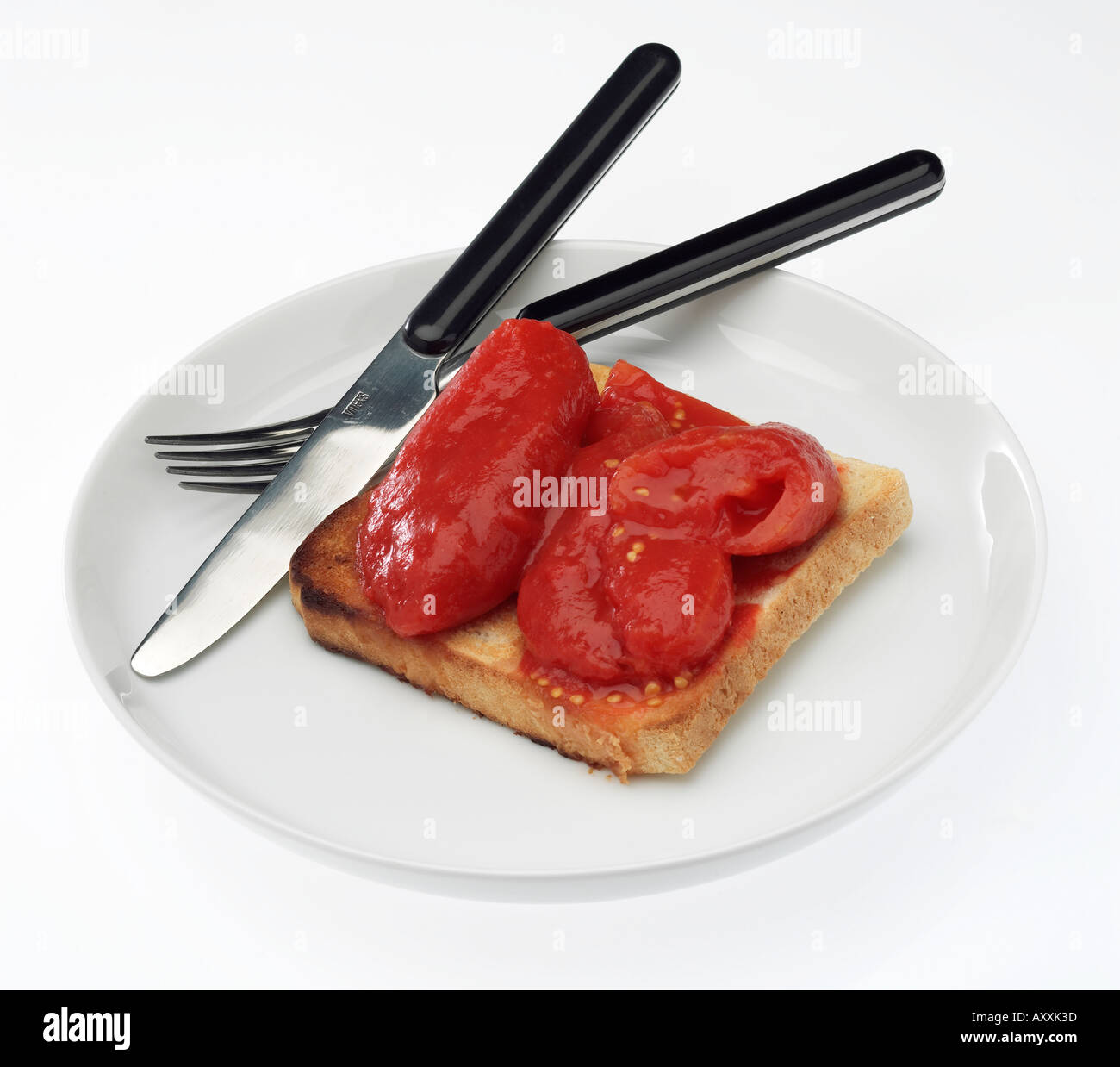 Tinned tomatoes on toast hires stock photography and images Alamy