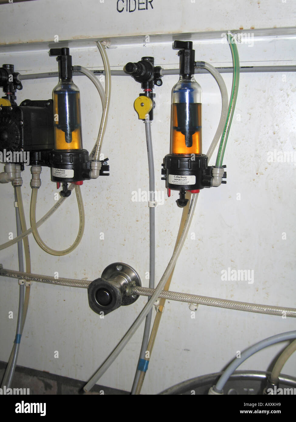 Beer cellar equipment installation in bar public house Stock Photo Alamy