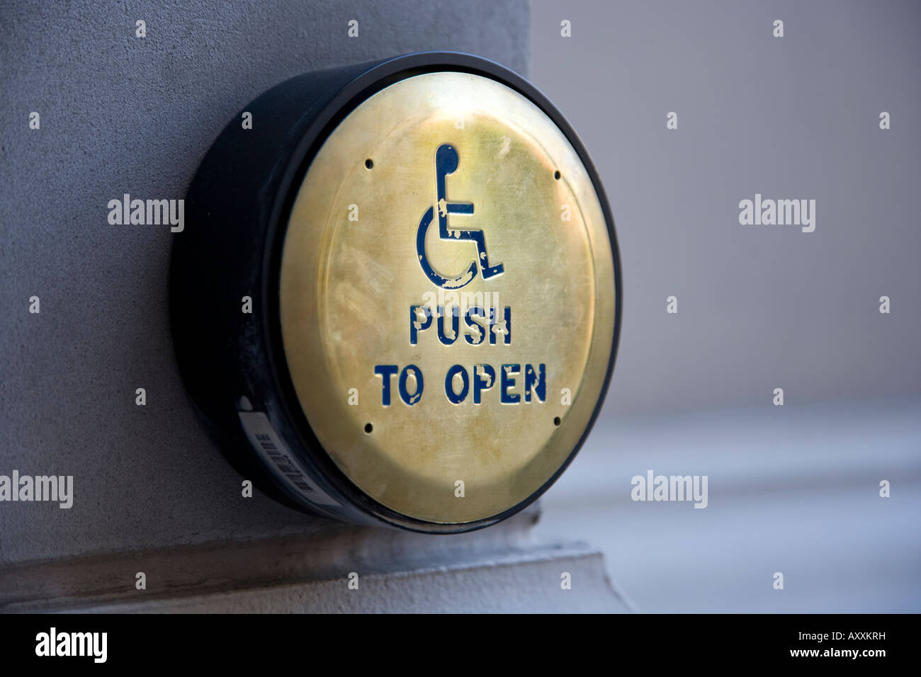 Push To Open Button For Handicapped People Stock Photo 16934788