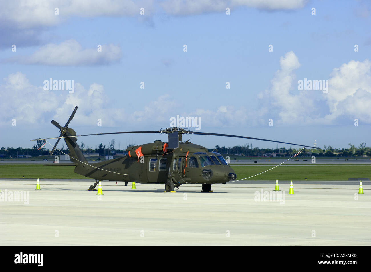 Forca Aerea Brasileira helicopterp helicopter military chopper aircraft Stock Photo