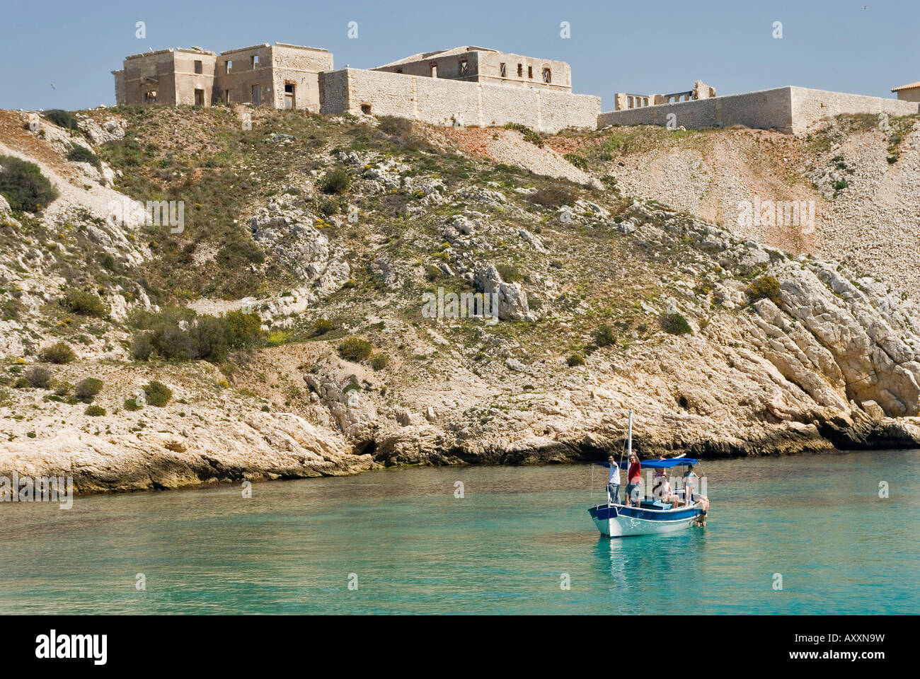 Marseille Frioul island Stock Photo