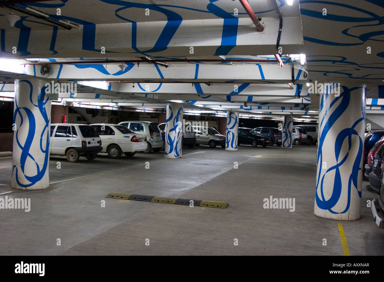 Car park in Bangalore India Stock Photo Alamy