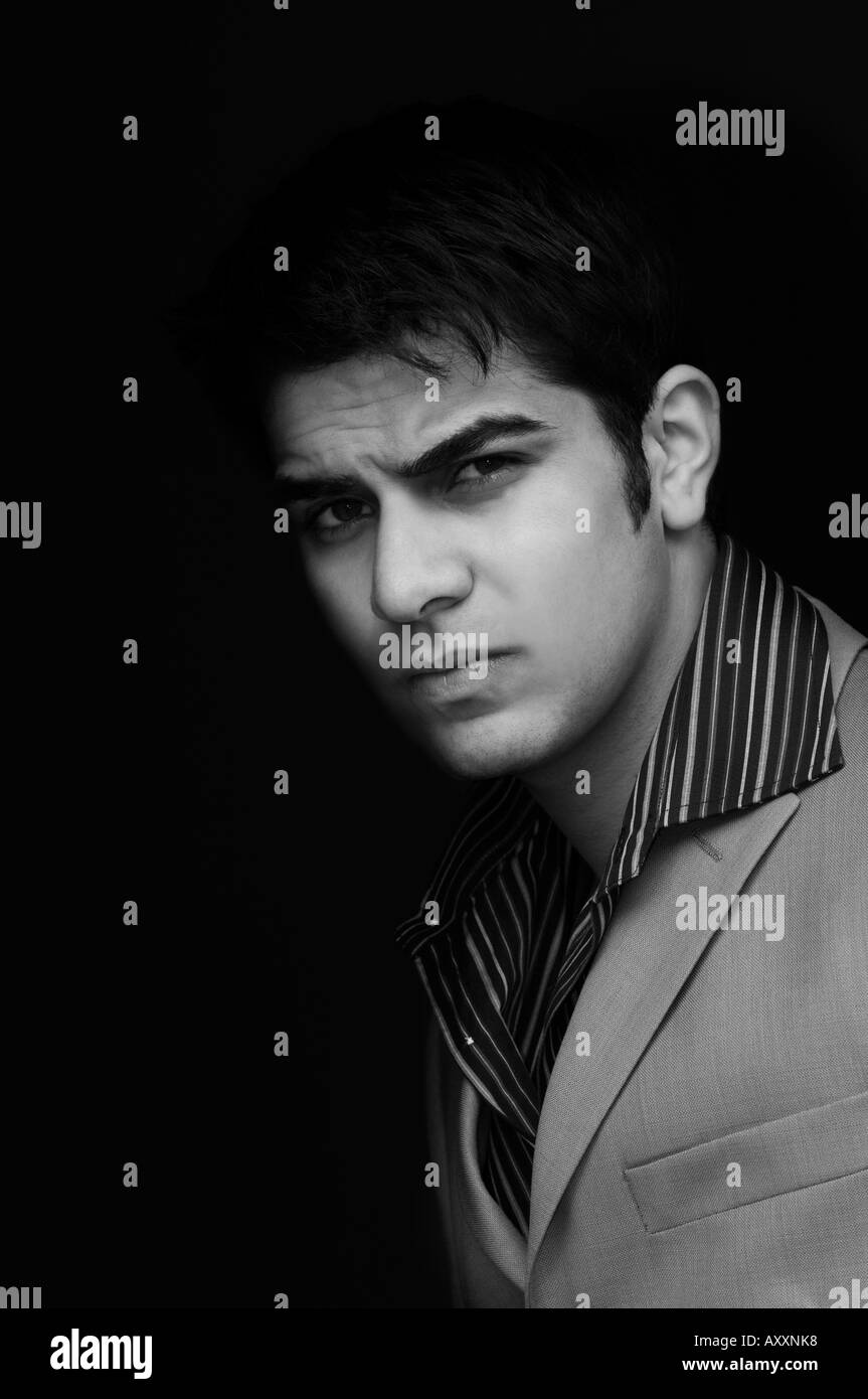 Grumpy man black and white hi-res stock photography and images - Alamy