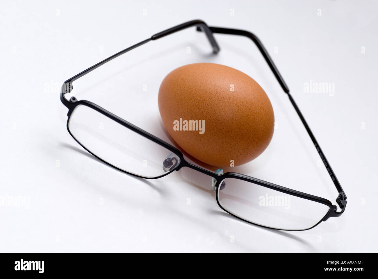 glasses with an egg Stock Photo Alamy