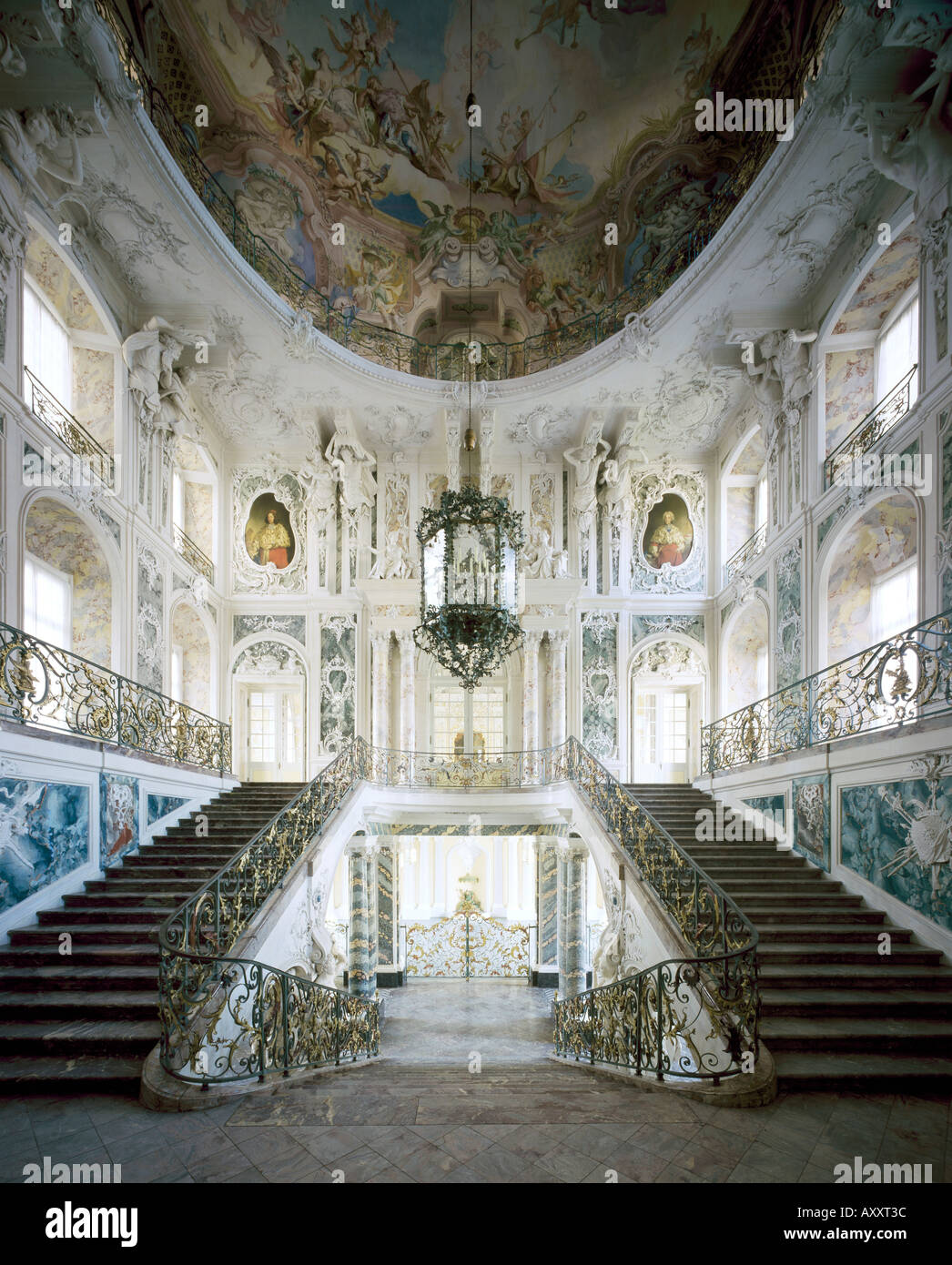 Brühl, Schloß Augustusburg, Treppenhaus Stock Photo
