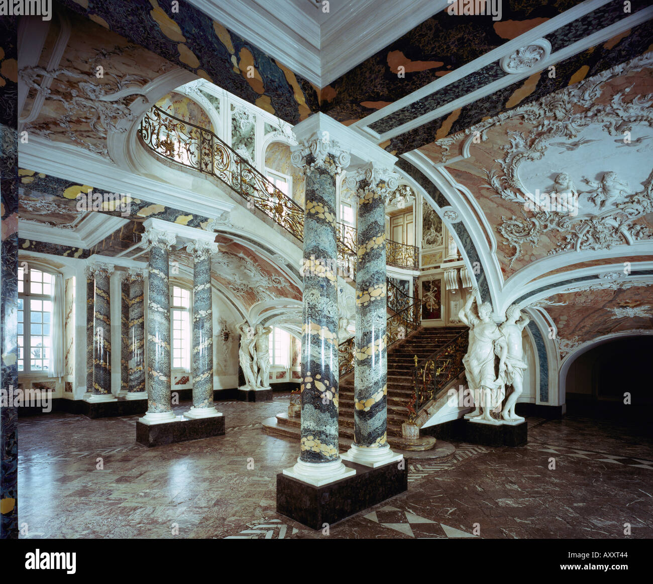 Brühl, Schloß Augustusburg, Treppenhaus Stock Photo