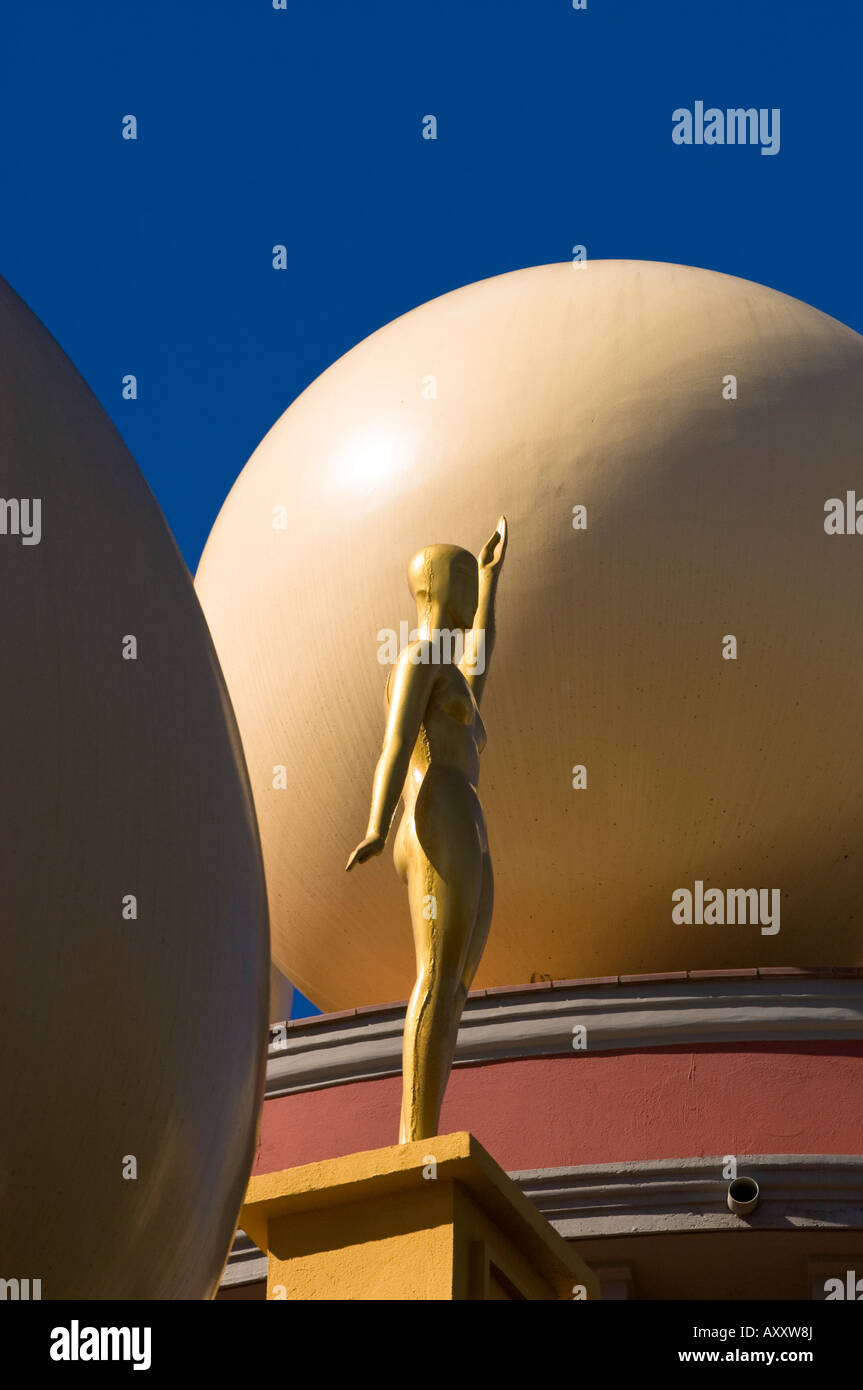 Roof detail Teatre Museu Dali Figures Barcelona Catalunya Spain Stock Photo