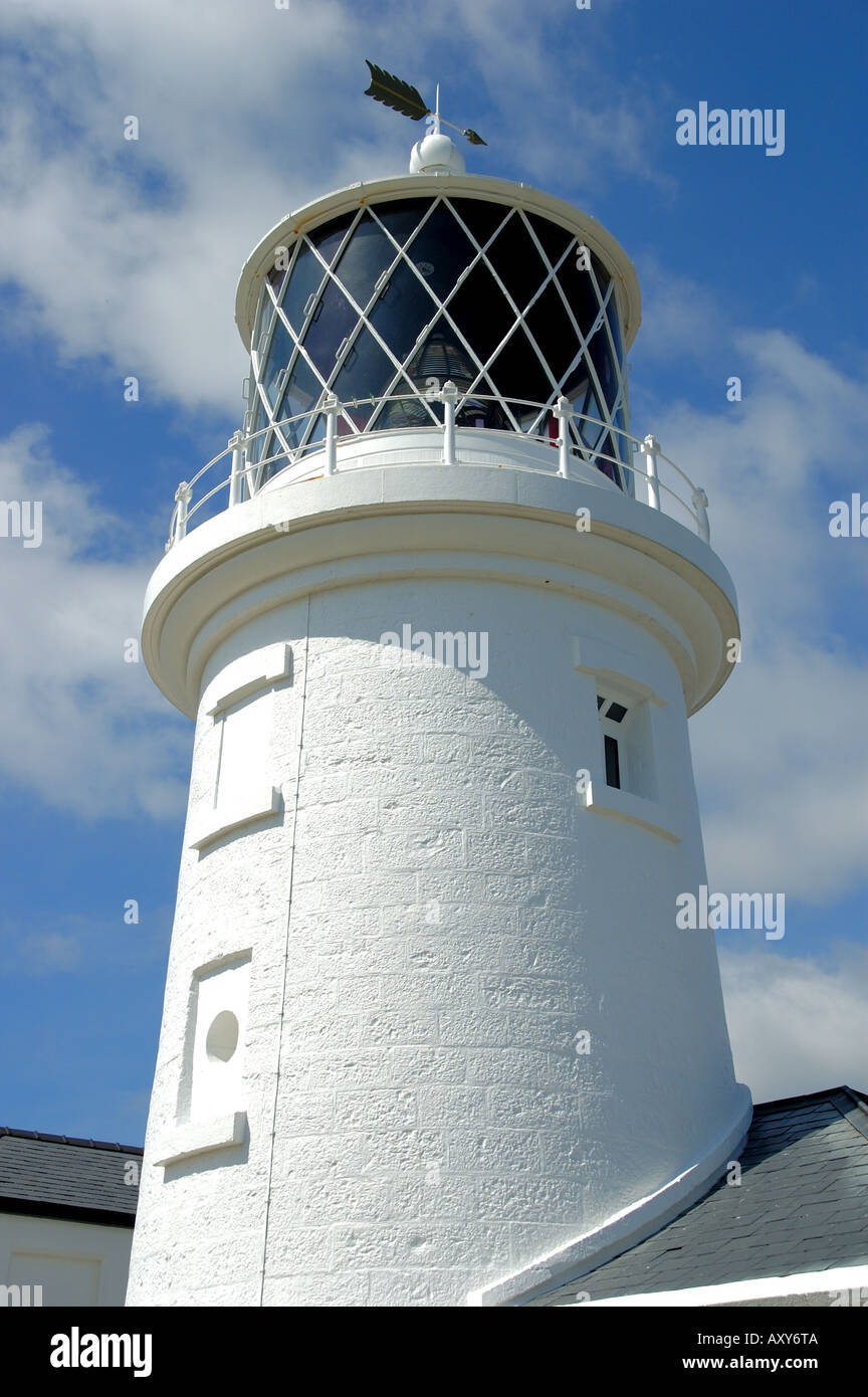 Lighthouse on Caldey Island Stock Photo