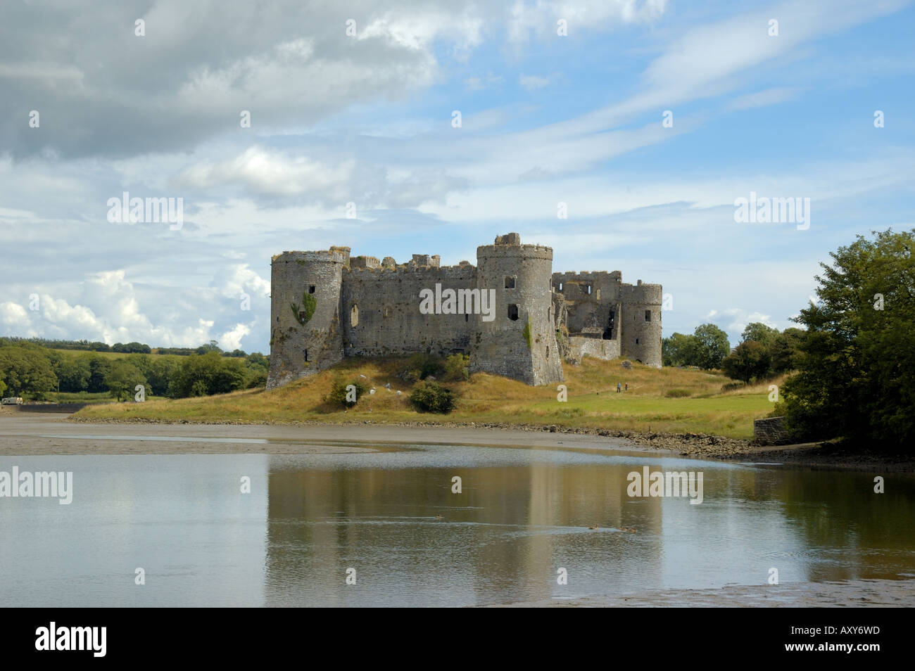 Carew Castle Pembrokeshire Wales Stock Photo - Alamy