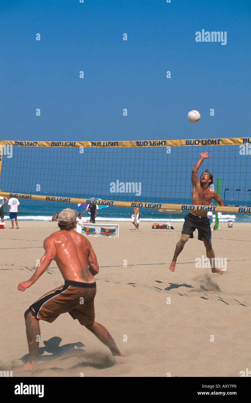 Volleyball Game Manhattan Beach Los Angeles Basin Southern California