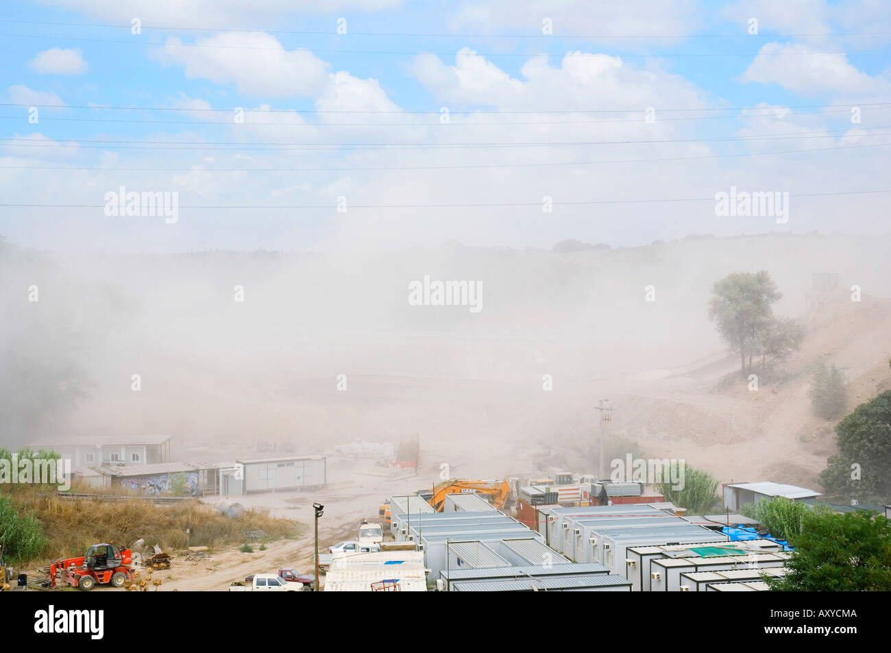 Image sequence of a controlled demolition with explosives of an old
