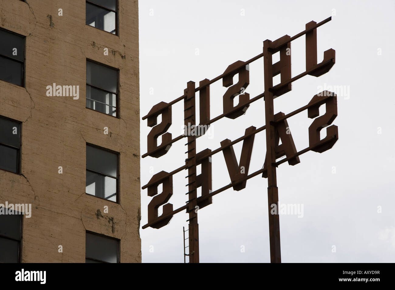 Jesus Saves sign, Downtown, Los Angeles, California, United States of
