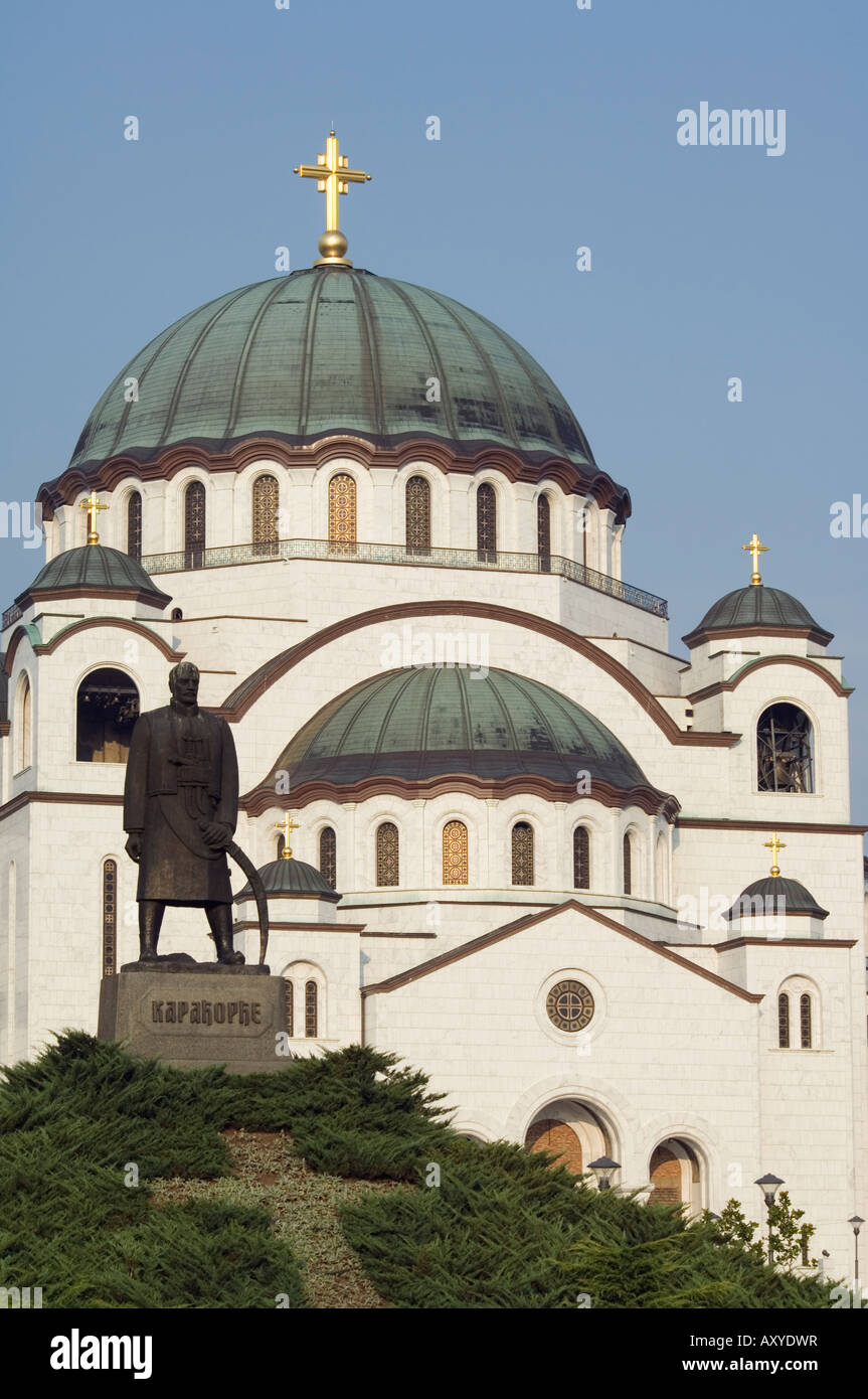 St. Sava Orthodox church dating from 1935, the biggest Orthodox church in the world, Belgrade, Serbia, Europe Stock Photo