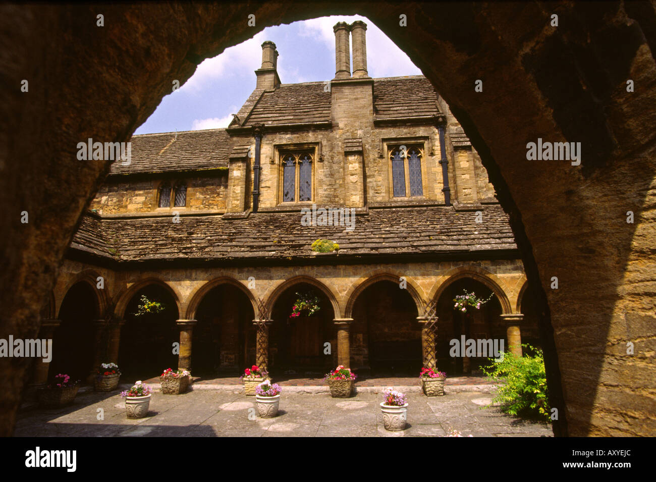 UK England Dorset Sherborne Abbey St Johns Almshouses Stock Photo Alamy