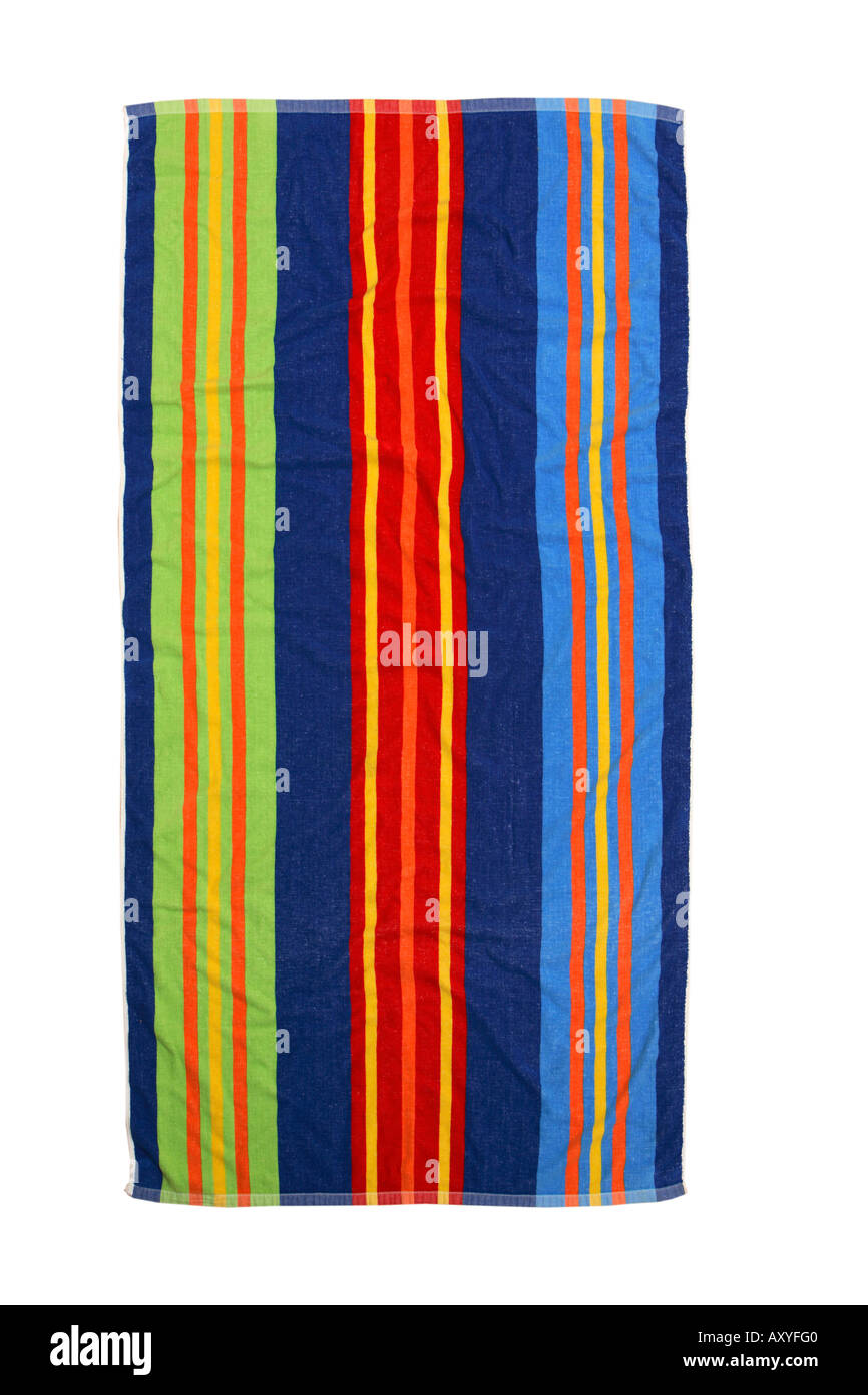 Colorful Beach Towel Stock Photo Alamy