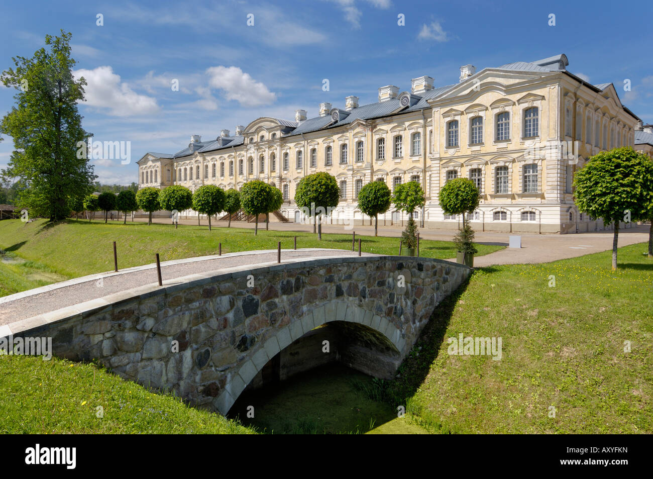 Rundale Palace, near Bauska, Latvia, Baltic States, Europe Stock Photo