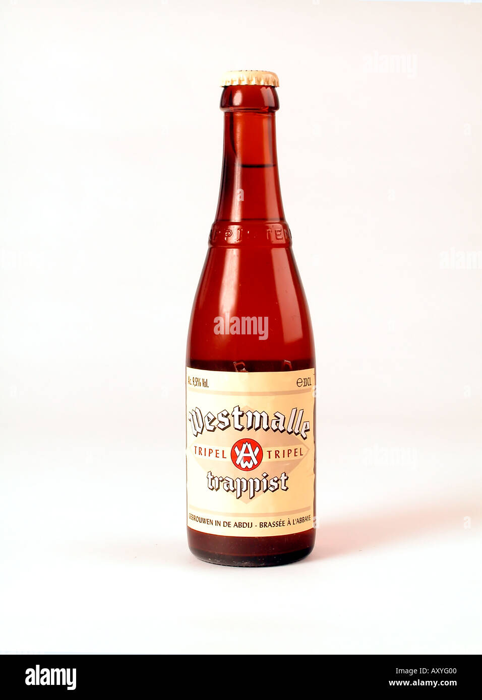 Bottle of Westmalle trappist tripel beer Malle Belgium Stock Photo - Alamy