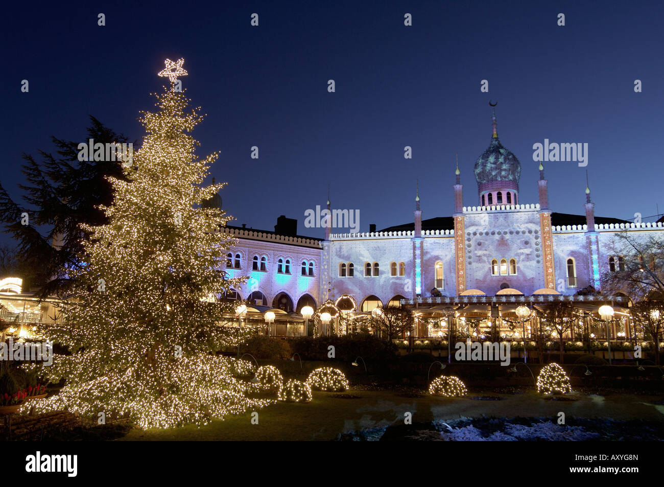 Copenhagen tivoli gardens christmas hires stock photography and images