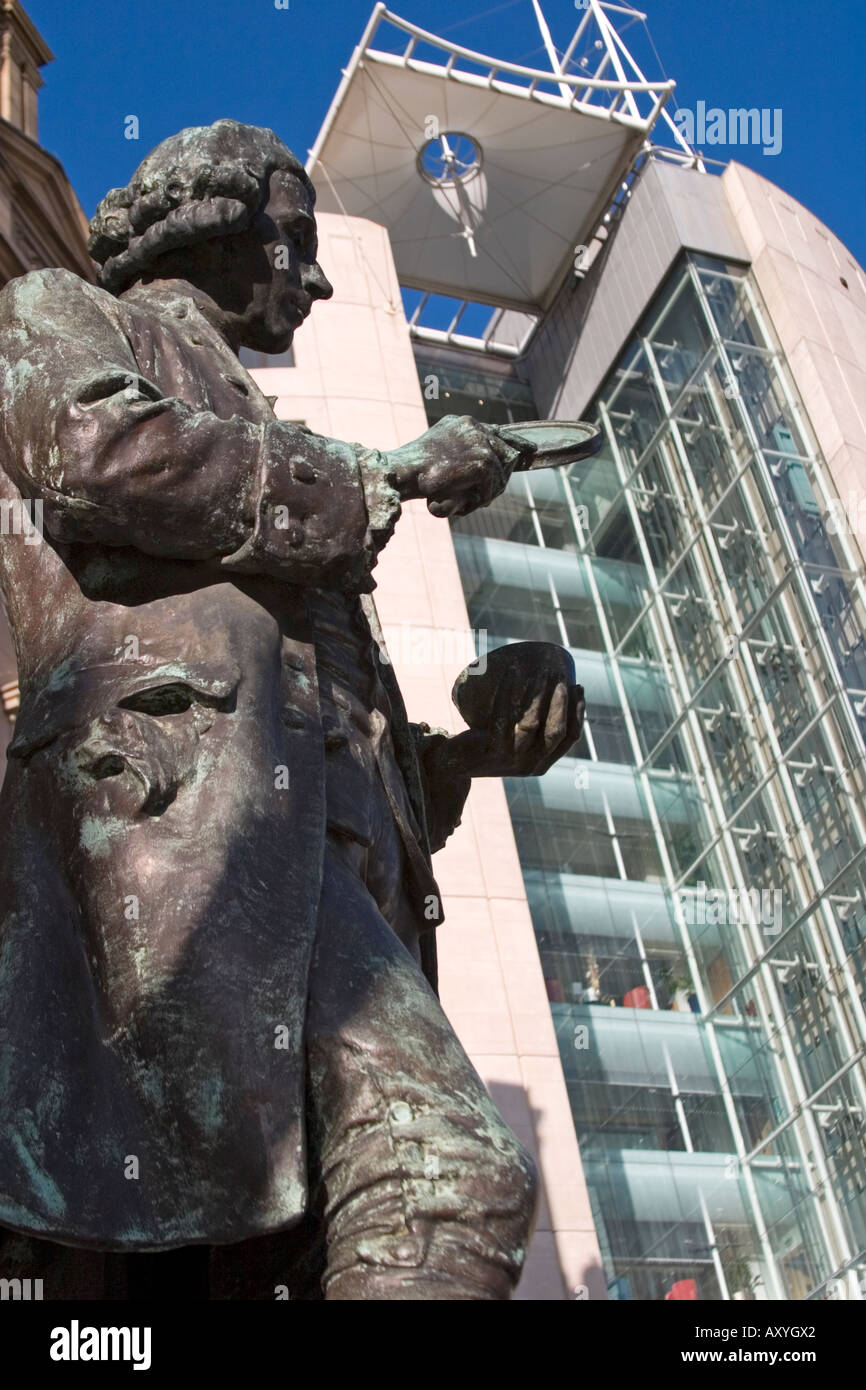 Statue of Joseph Priestley in the City centre area of Leeds West