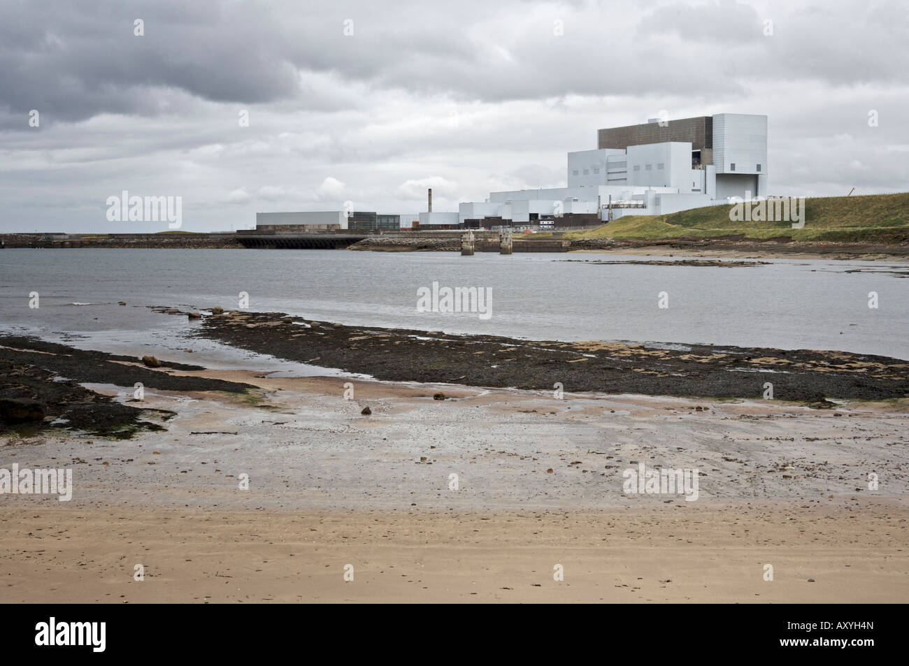 Cove, beach at Torness nuclear power station. Berwickshire Scotland