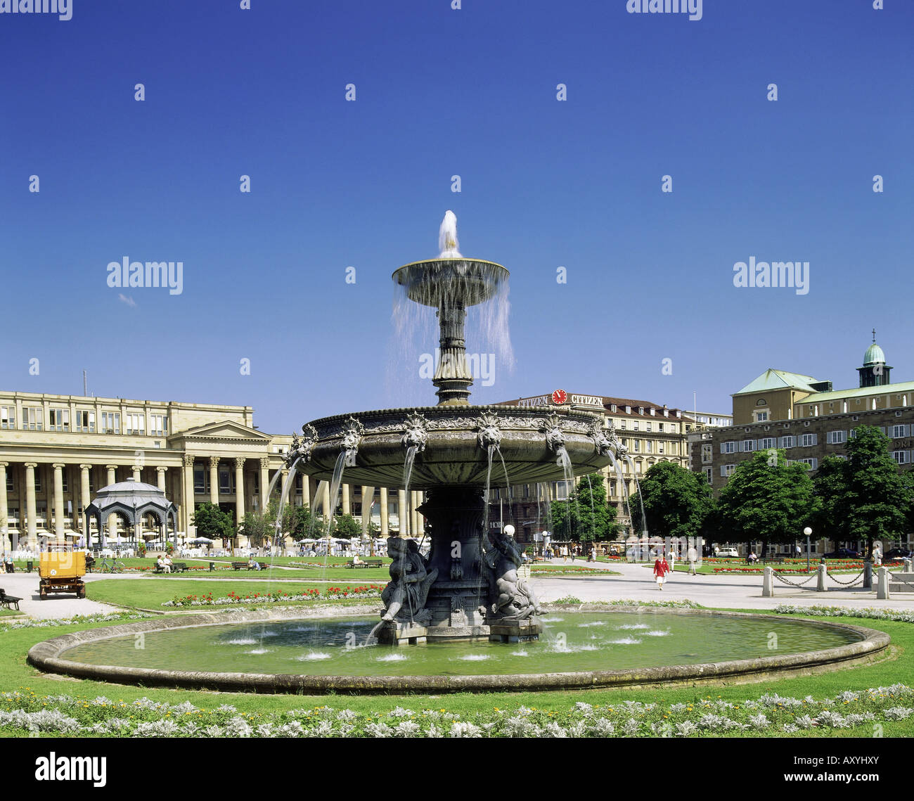 geography / travel, Germany, Baden-Wuerttemberg, Stuttgart, squares ...