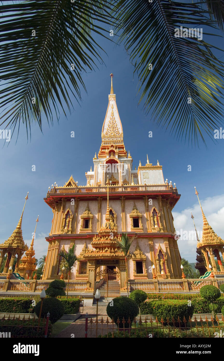 Wat Chalong temple, Phuket, Thailand, Southeast Asia, Asia Stock Photo