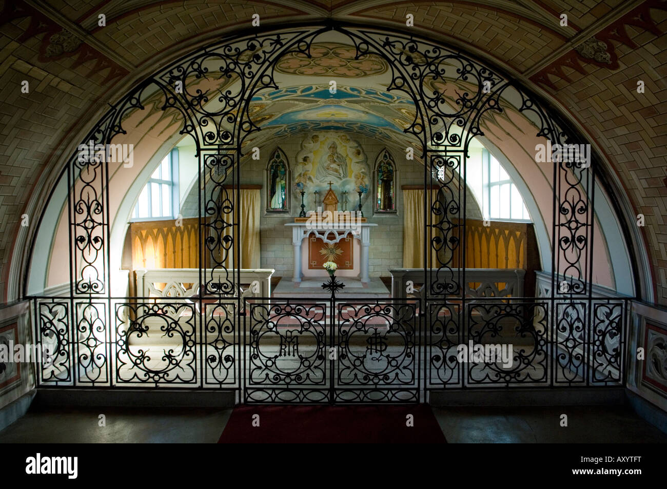 The Italian Chapel, Shetland, Scotland. Built by Italian POWs in the Second World War Stock Photo