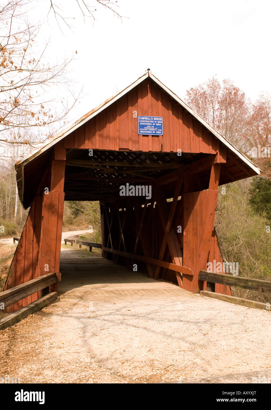Campbell's Covered Bridge in Gowensville SC USA Stock Photo Alamy