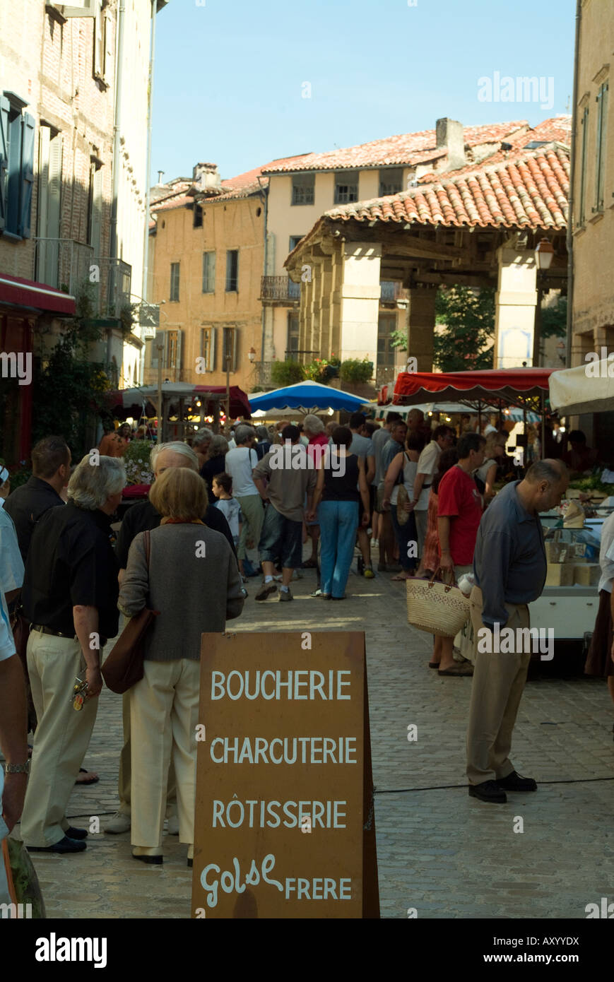 St Antonin Noble Val Market Stock Photo Alamy
