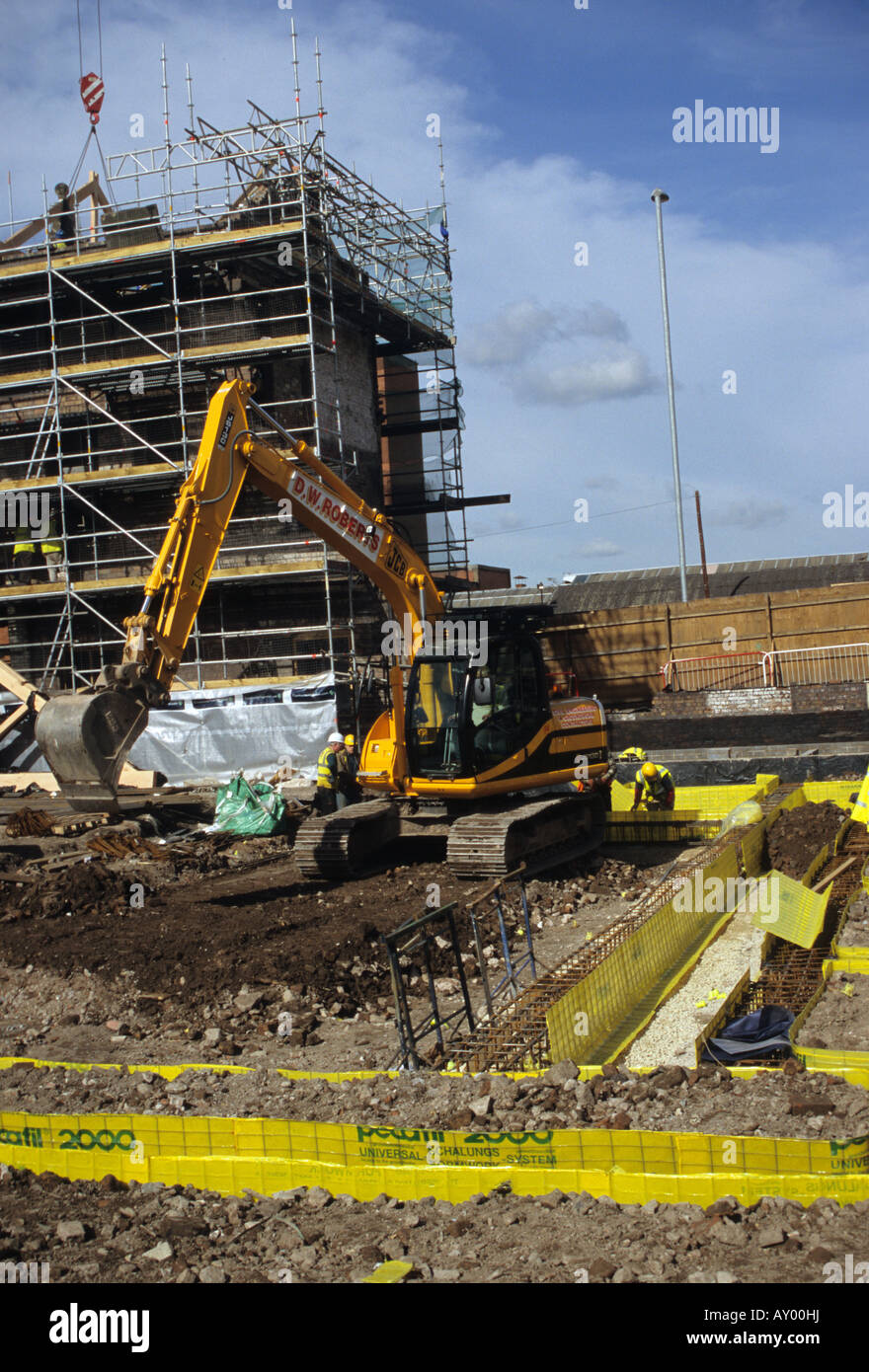 Brown-field Building Site In Shelton Stoke-on-Trent Stock Photo