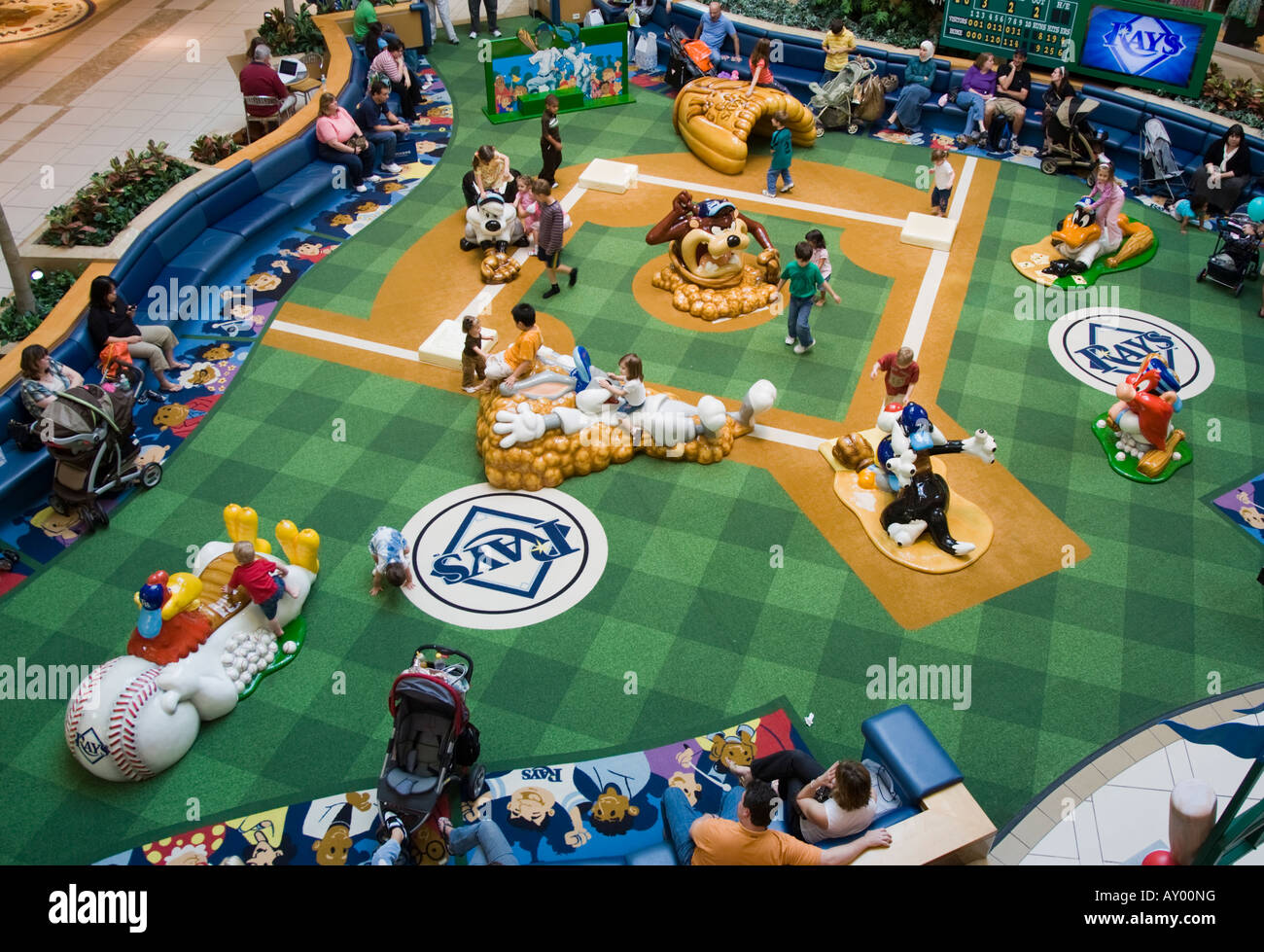 Indoor play area at a mall Stock Photo Alamy