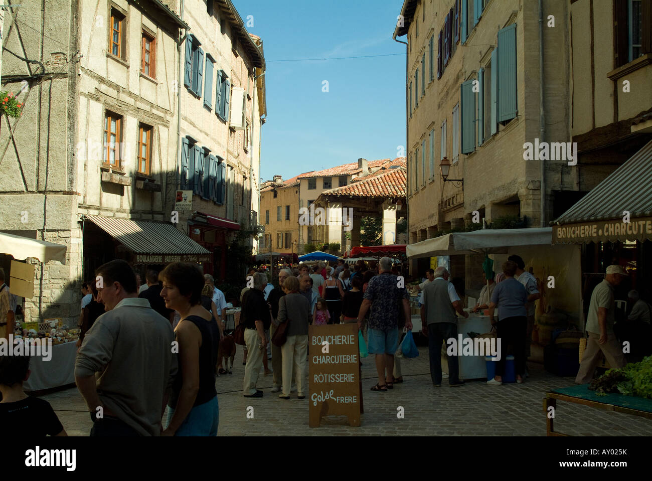 St Antonin Noble Val Market Stock Photo Alamy